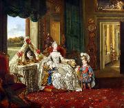 Queen Charlotte at her Dressing Table (mk25) Johann Zoffany